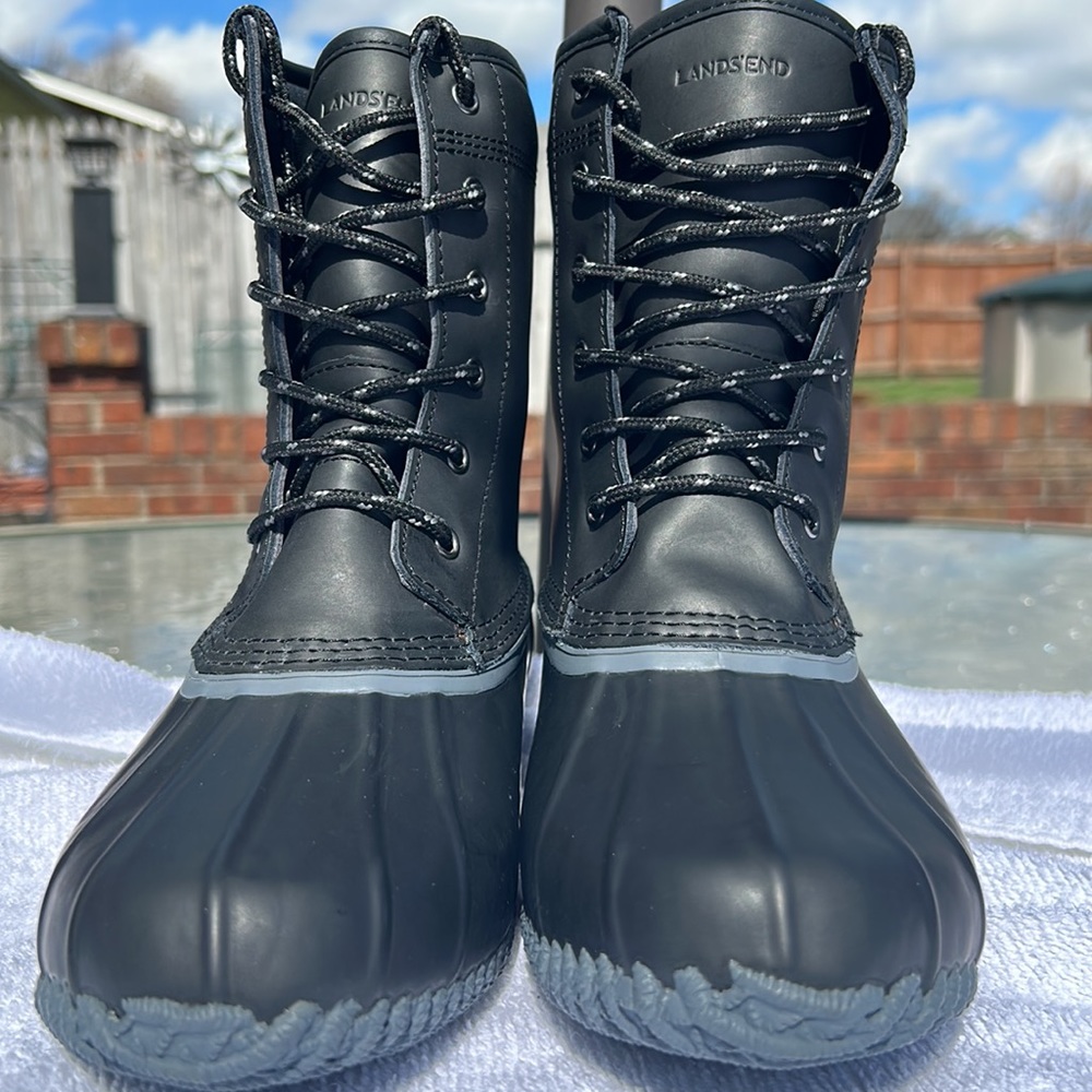 NWOT Lands' End Lined Mid Length Duck Boot Size 8.5